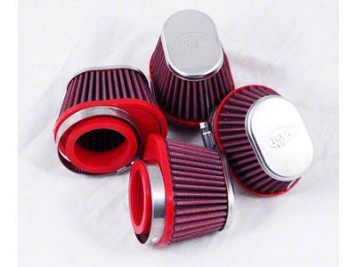 BMC Single Air Universal Conical Filter w/Carbon Top - 80mm - FBSA80-140C