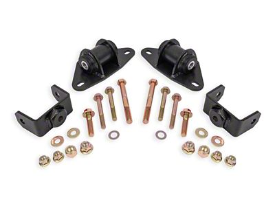 BMR 14-19 Chevrolet Corvette Motor Mount Kit - Black Hammertone - MM571H
