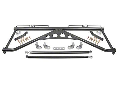 BMR 15-20 Ford Mustang Harness Bar - Black Hammertone - HB760H