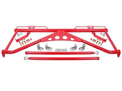 BMR 15-20 Ford Mustang Harness Bar - Red - HB760R