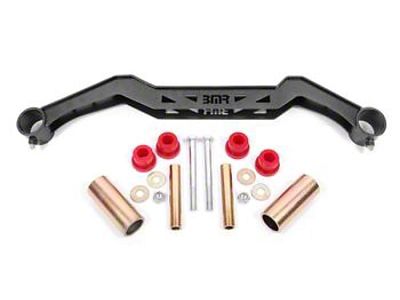 BMR 79-93 Ford Mustang Transmission Crossmember TH350/PG/700R4/C4/C6/AOD/4L60 - Black Hammertone - TC730H