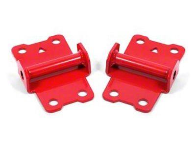 BMR 82-92 F-Body Motor Mount Kit; Lower Solid - Red - MM334R
