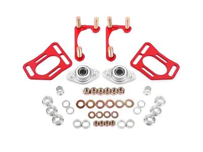 BMR 90-93 Fox Mustang Caster Camber Plates - Red - WAK731R