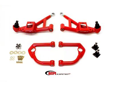 BMR 93-02 F-Body Upper And Lower A-Arm Kit - Red - AA032R
