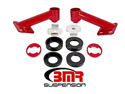 BMR Cradle Bushing Lockout Kit; Level 2; Red (15-17 S550 Mustang)