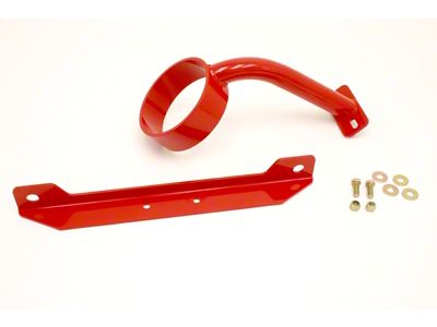 BMR 05-10 S197 Mustang Front Driveshaft Safety Loop - Red - DSL010R