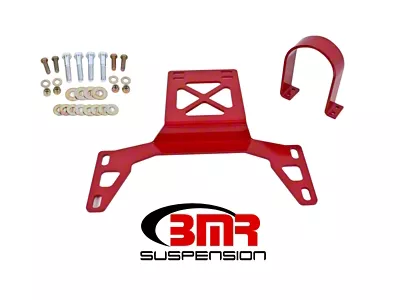 BMR 07-14 Shelby GT500 Front Driveshaft Safety Loop - Red - DSL020R