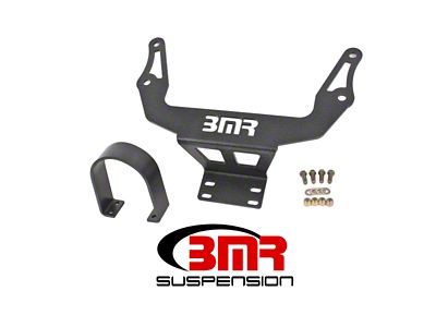 BMR 08-17 Challenger Front Driveshaft Safety Loop - Black Hammertone - DSL110H