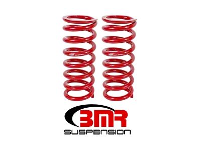 BMR 79-04 Fox Mustang Front Lowering Springs - Red - SP028R