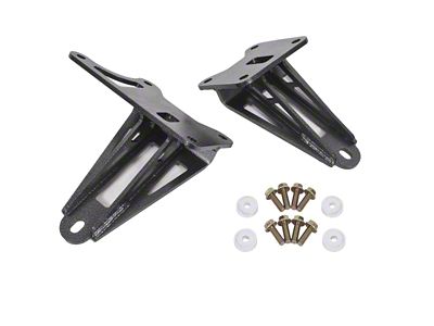 BMR 11-17 S197 Mustang Motor Mount Brackets - Black Hammertone - MM008H