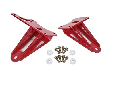 BMR 11-17 S197 Mustang Motor Mount Brackets - Red - MM008R