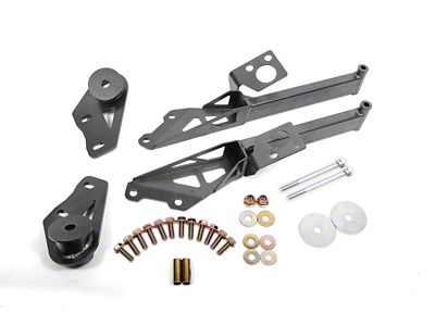 BMR 15-18 Ford Mustang S550 IRS Subframe Support Brace Black - CB762H