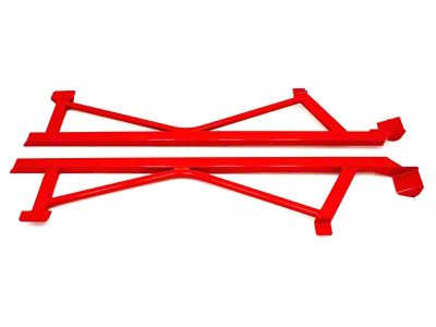 BMR 05-14 S197 Mustang Weld-On Boxed Subframe Connectors - Red - SFC011R