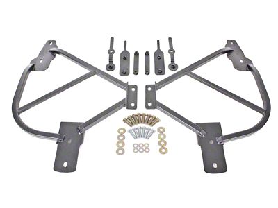 BMR 10-15 5th Gen Camaro Bolt-On Subframe Connectors - Black - SFC015H