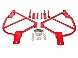 BMR 10-15 5th Gen Camaro Bolt-On Subframe Connectors - Red - SFC015R