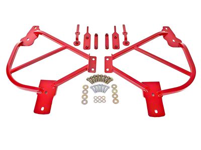 BMR 10-15 5th Gen Camaro Bolt-On Subframe Connectors - Red - SFC015R