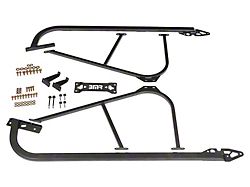 BMR 08-17 Challenger Bolt-On Subframe Connectors - Black Hammertone - SFC110H