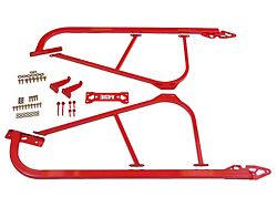 BMR 08-17 Challenger Bolt-On Subframe Connectors - Red - SFC110R