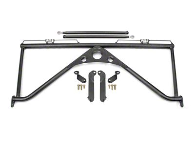 BMR 16-24 6th Gen Camaro Harness Bar - Black - HB360H