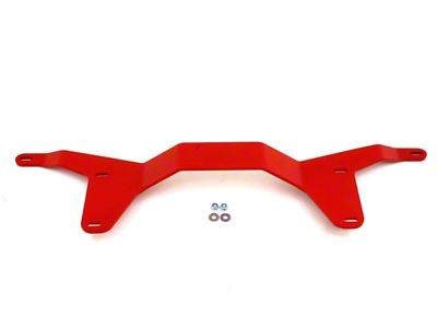 BMR 05-14 S197 Mustang Rear Driveshaft Tunnel Brace - Red - DTB002R