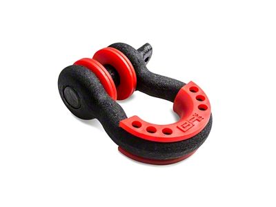 Body Armor 4x4 3/4in Black D-Ring with Red Isolators Single - 3203