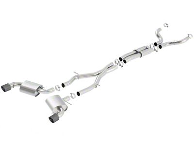 Borla 16-17 Chevy Camaro 6.2L 4.5in Carbon Fiber Tips Single - 140689CF