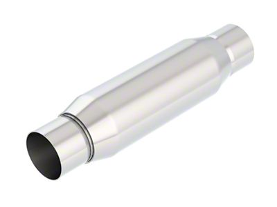 Borla CrateMuffler Resonator Option 2.5in Center/Center 3.5in Round x 10in - 400938