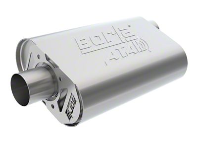 Borla CrateMuffler Big Block Mopar 383/413/426/440 2.5in Offset/Center 14inx4.35inx9in Oval - 400941