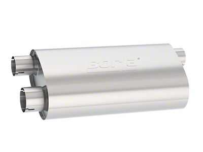 Borla Universal Pro-XS Muffler Oval 3in Inlet/ 2.5in Dual Outlet - 400499