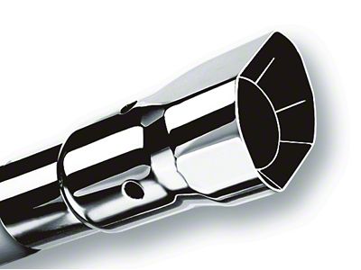 Borla Universal Polished Tip Single Square Angle-Cut Intercooled inlet 2 - 20115