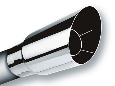 Borla Universal Polished Tip Single Round Angle-Cut inlet 2 1/2in. - 20120