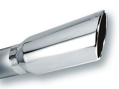 Borla 4in Inlet 5in Round Rolled Angle Cut w/ Clamp - 20249