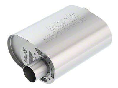 Borla CrateMuffler Coyote 2.5 inch Offset/Offset 12in x 6in - 400857
