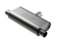Borla T- Flow Universal Muffler - 2.5in Single Inlet/2.5in Dual 