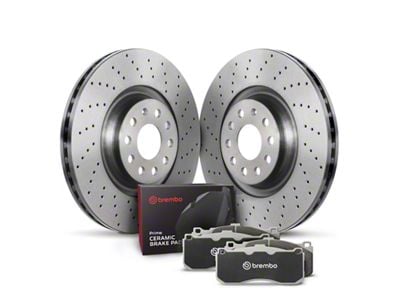 Brembo OE 04-10 BMW X3 Rear Disc Brake Kit - KTX0164