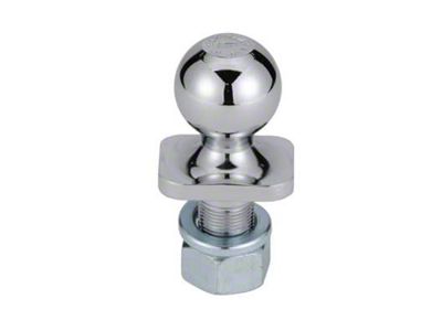 bROK 1-7/8-Inch Trailer Hitch Ball; 2-Inch Shaft; 2000 lb.