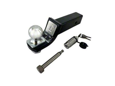 bROK 2-Inch Receiver HD Hitch Ball Mount with 2-Inch Ball and Locking Pin; 2-Inch Drop (Universal; Some Adaptation May Be Required)