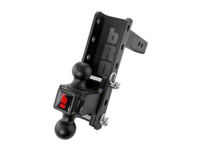 bROK 2-Inch Reciever Channel Mount Hitch with Dual Ball Mount, Pins and Clips; 6-Inch Drop (Universal; Some Adaptation May Be Required)