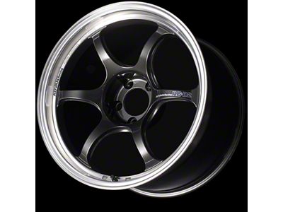 Advan RG-D2 Black Gunmetallic with Machined Lip Wheel; 18x9.5; 40mm Offset; 5x100mm Bolt Pattern; 63mm Hub Bore