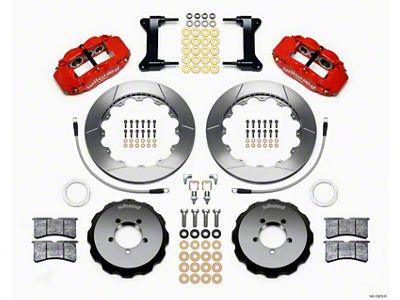Wilwood Narrow Superlite 6R Front Hat Kit 12.88in Red 2012-Up - 140-12870-R