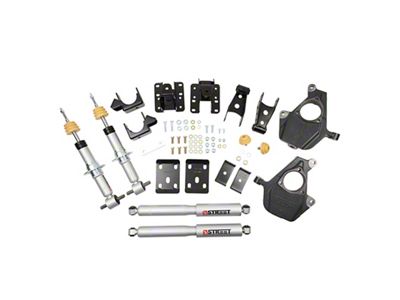 Belltech LOWERING KIT 16.5-17 Chevy Silverado All Cabs 4WD 2inF/4inR - 1017SP