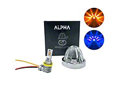 BTS Lighting Alpha Series Glass is Class Dual-Color LED Star Watermelon Light; Amber/Blue (Universal; Some Adaptation May Be Required)