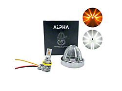 BTS Lighting Alpha Series Glass is Class Dual-Color LED Star Watermelon Light; Amber/White (Universal; Some Adaptation May Be Required)