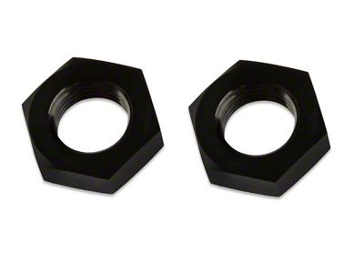 Mr. Gasket Bulkhead Nut; -4AN Male; 2 pcs.; Anodized Black; - 492404-BL