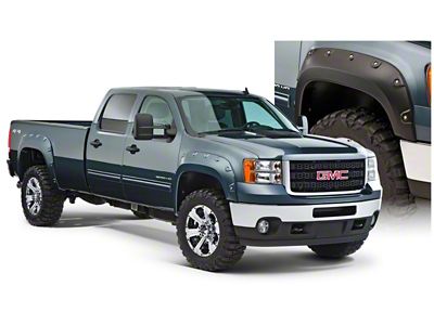 Bushwacker 07-10 GMC Sierra 3500 Fleetside Boss Pocket Style Flares - 40943-02