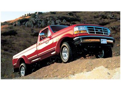 Bushwacker 92-96 Ford Bronco Cutout Style Flares 2pc - Black - 20022-11
