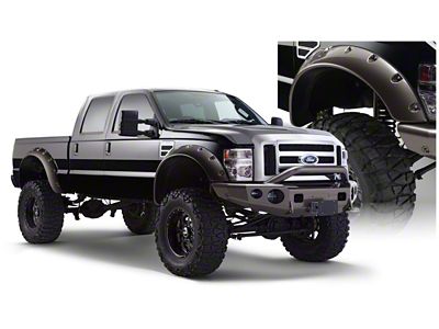 Bushwacker 08-10 Ford F-250 Super Duty Cutout Style Flares 2pc - 20047-02
