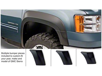 Bushwacker 07-14 GMC Sierra 2500 HD Extend-A-Fender Style Flares 2pc - 40107-02