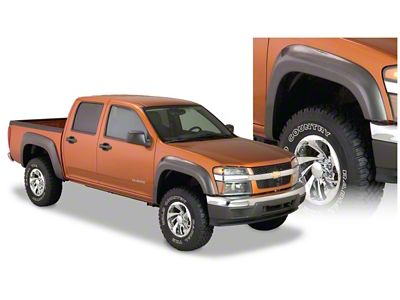 Bushwacker 04-12 GMC Canyon Extend-A-Fender Style Flares 2pc - Black - 41029-02