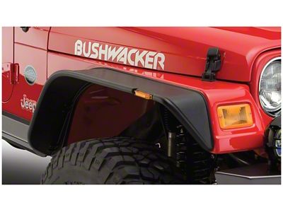 Bushwacker 97-06 Jeep TJ Flat Style Flares 2pc - Black - 10055-07